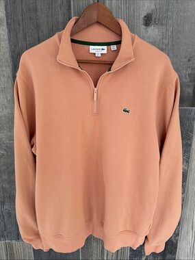 Lacoste High Neck Zip Up Sweatshirt